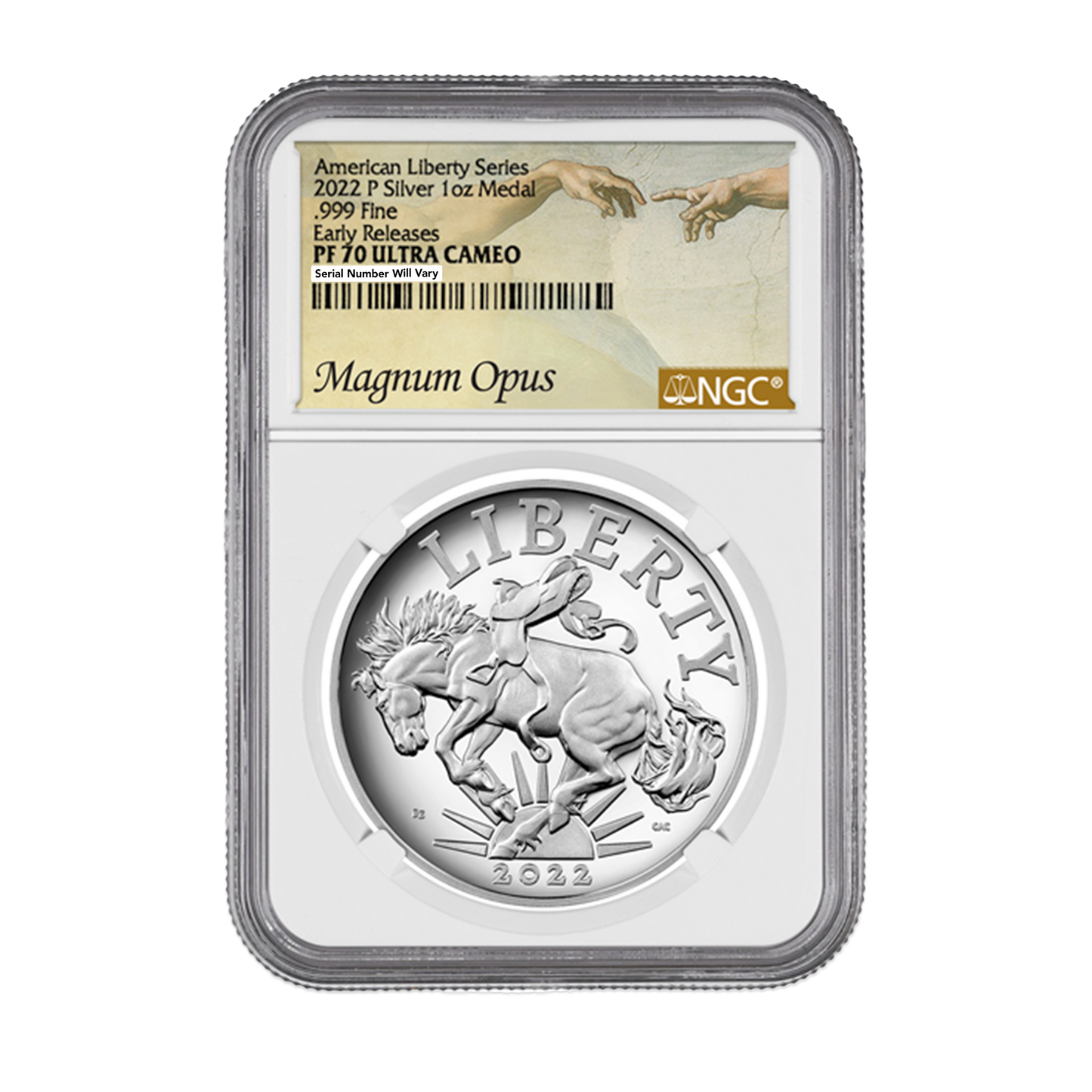2022 P Magnum Opus 1 Oz Silver Metal - Early Release - NGC PF70 Ultra Cameo