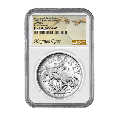 2022 P Magnum Opus 1 Oz Silver Metal - Early Release - NGC PF70 Ultra Cameo