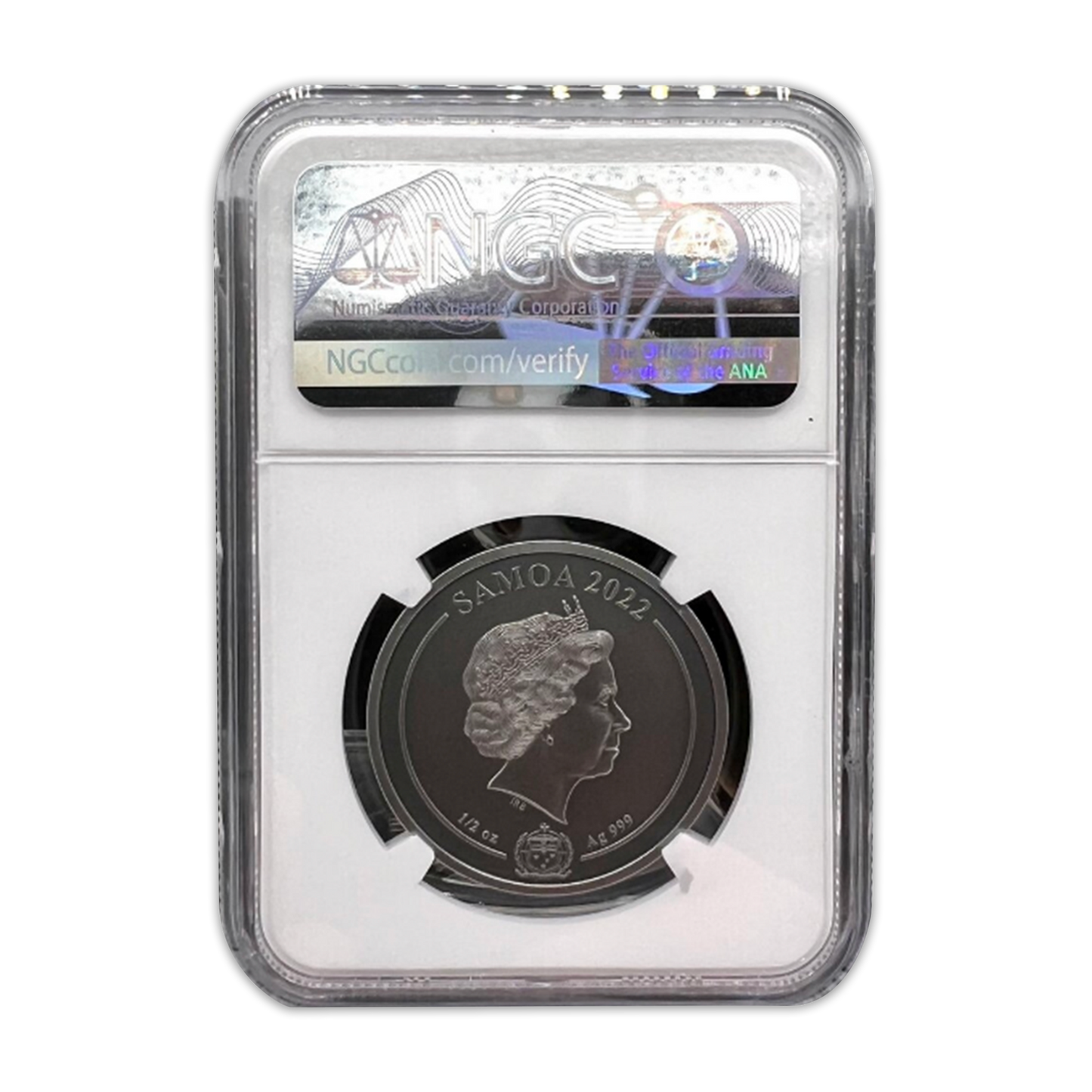 2022 Samoa Vikings Odin - Antiqued 1/2 oz Silver Coin - NGC MS70