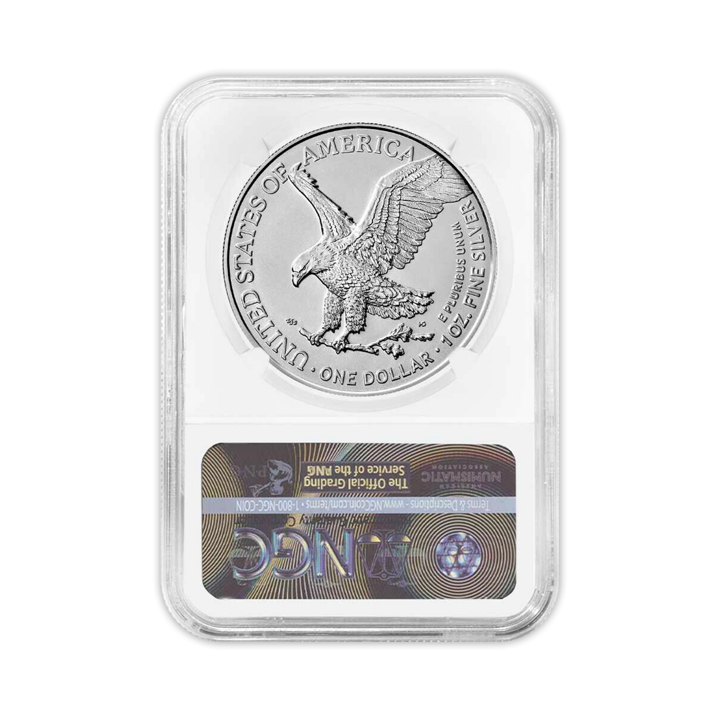 2022 Silver Eagle - Business Strike - Type 2 - NGC MS70 FDOI First Day of Issue Walking Liberty Label
