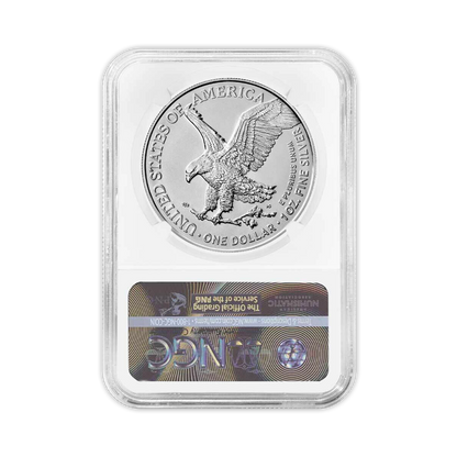 2022 Silver Eagle - Business Strike - Type 2 - NGC MS70 FDOI First Day of Issue Walking Liberty Label