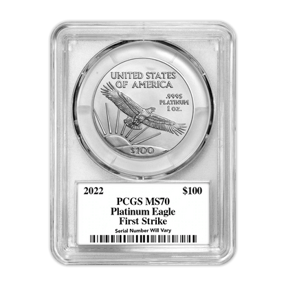 2022 $100 Platinum Eagle -1oz - PCGS MS70 First Day of Issue Trumans Triumph Label