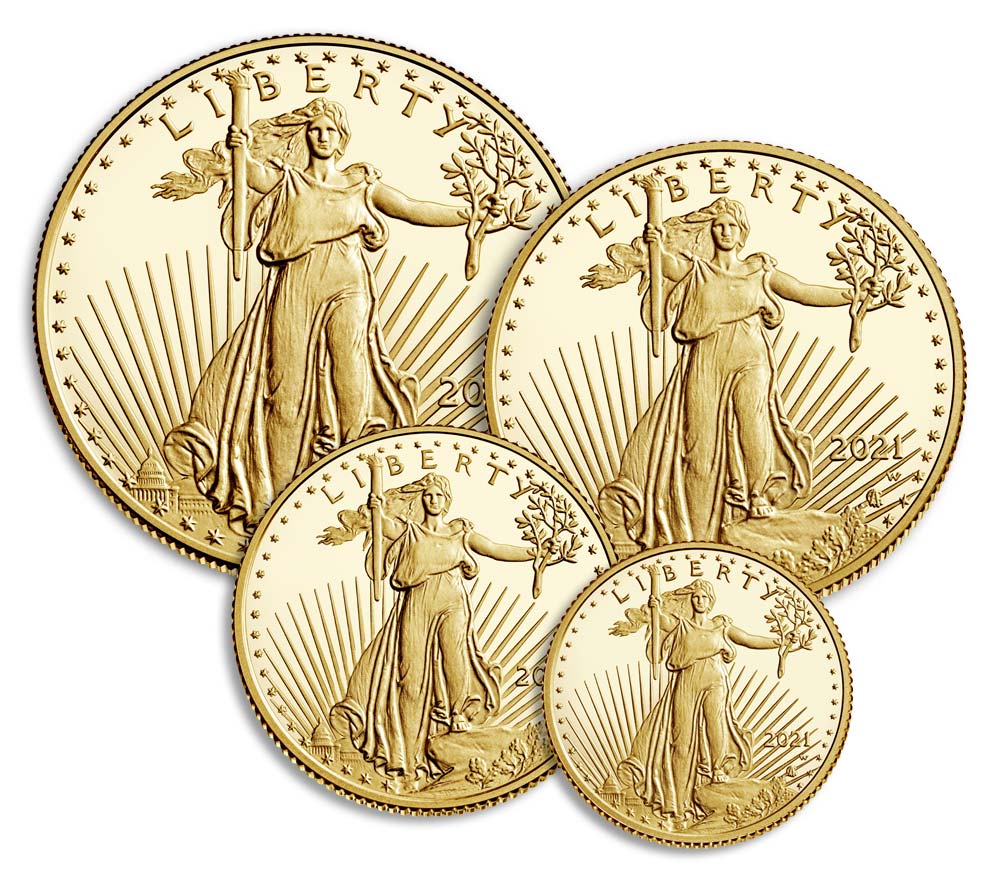 2021 Gold Eagle Type 2 Set - West Point Proof - Original Government Packaging OGP