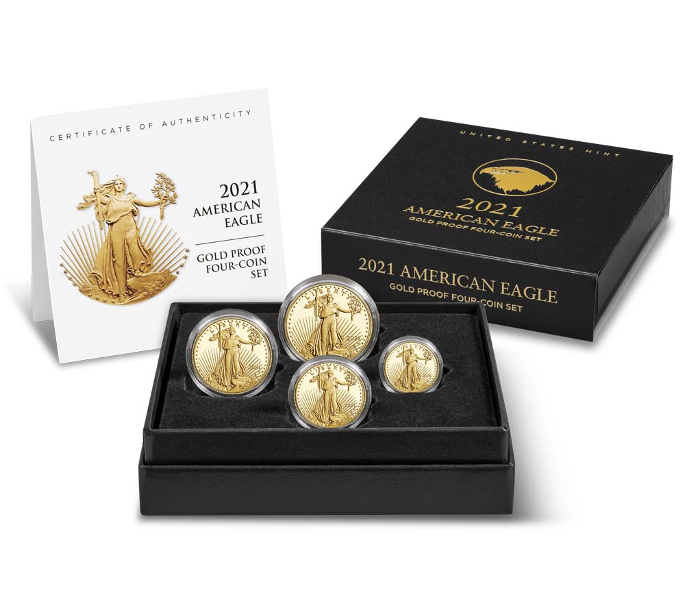 2021 Gold Eagle Type 2 Set - West Point Proof - Original Government Packaging OGP