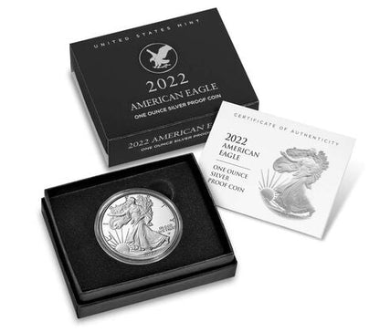 2022-S American Silver Eagle San Francisco - 1 Oz .999 Proof Coin