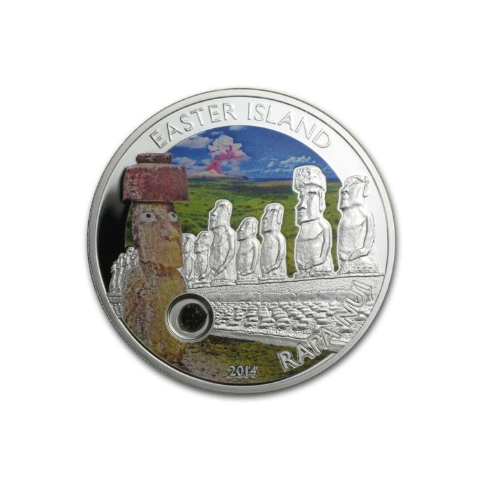 2014 Cook Islands - Easter Island - Rapa Nui - Silver Proof Coin