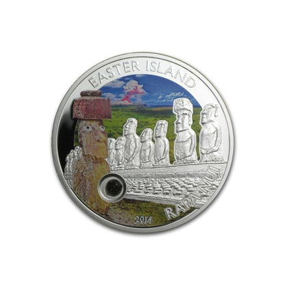 2014 Cook Islands - Easter Island - Rapa Nui - Silver Proof Coin