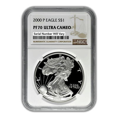 2000 Silver Eagle NGC Proof 70