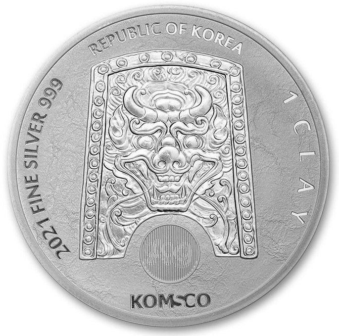 2021 South Korea ZI: SIN Taurus - 1 oz Silver BU