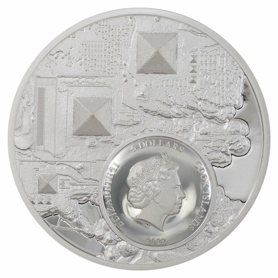 2022 Cook Islands -  Legacy of the Pharaohs - Ultra High Relief 1 oz Silver