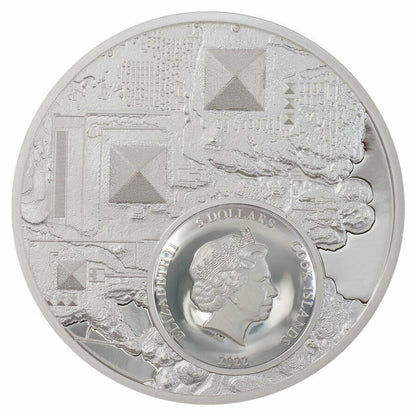 2022 Cook Islands -  Legacy of the Pharaohs - Ultra High Relief 1 oz Silver