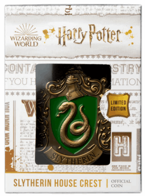 2021 Harry Potter - Hogwarts House Crest Slytherin -  73 – 80 g - Iron with matt gold plating