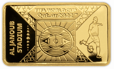 2022 Solomon Islands - Al Janoub Stadium 1/100oz Gold Prooflike