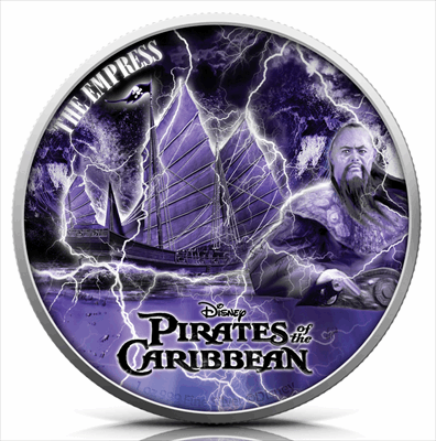 2021 Pirates of the Caribbean Empress Storm - Niue 1 oz Silver Coin
