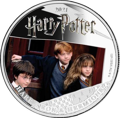 2021 Samoa Harry, Ron, and Hermione  Silver Proof Coin