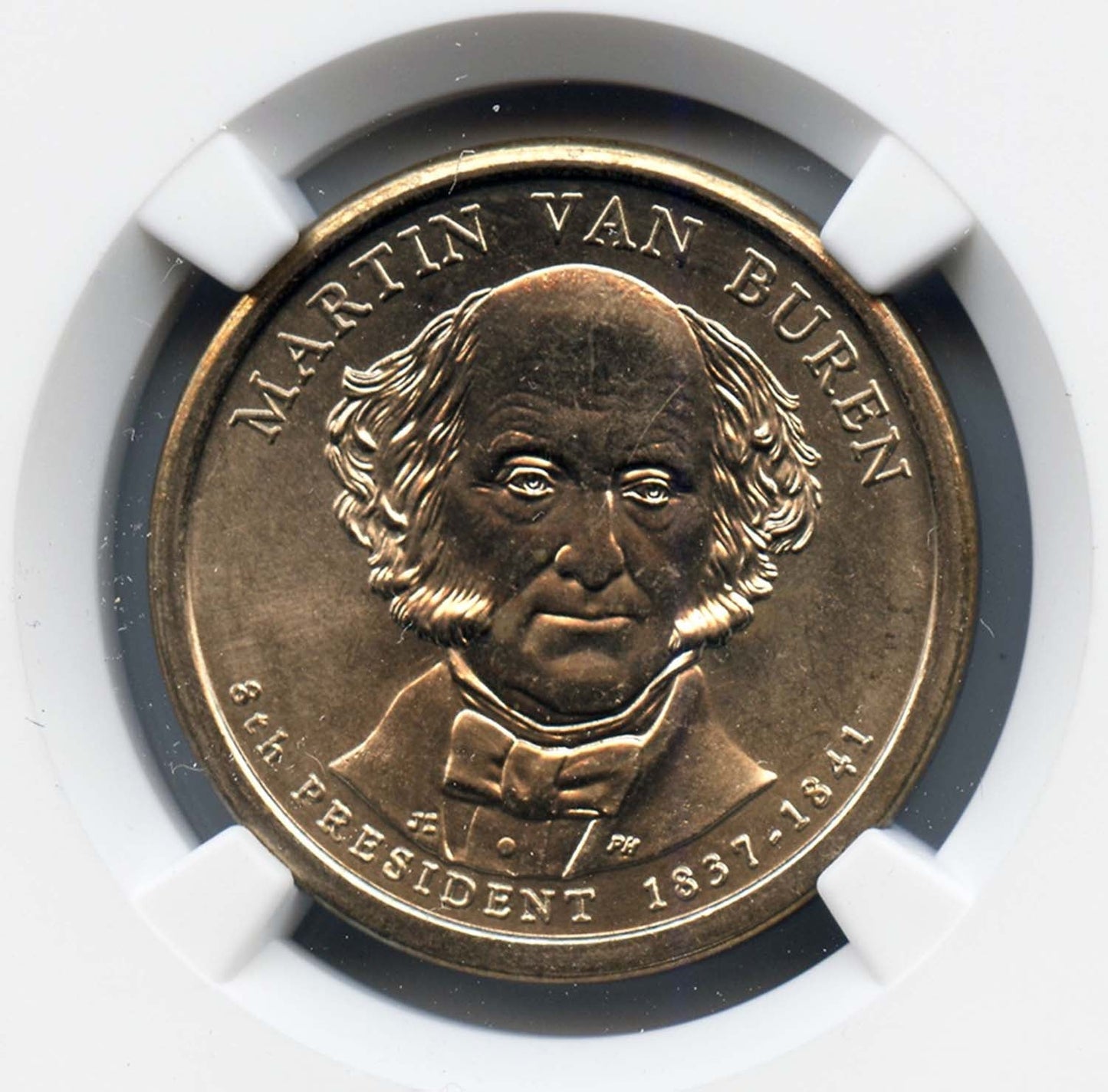 2008 Martin Van Buren Error - Missing Edge Lettering