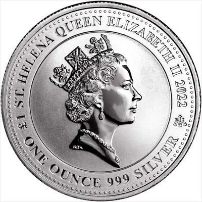 2022 1 oz St Helena Pegasus .999 Silver Coin - Brilliant Uncirculated