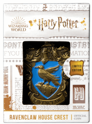 2021 Harry Potter - Hogwarts House Crest Ravenclaw -  67.5 – 74.5 g - Iron with matt gold plating