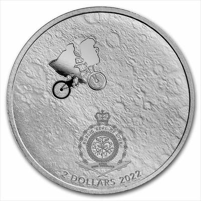 2022 Niue E.T. 40th Anniversary -  1oz .999 Silver BU Coin