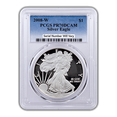 2008-W Silver Eagle - Proof - PCGS PR70