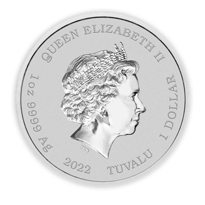 2022 Bart Simpson 1 oz Silver Coin in Card