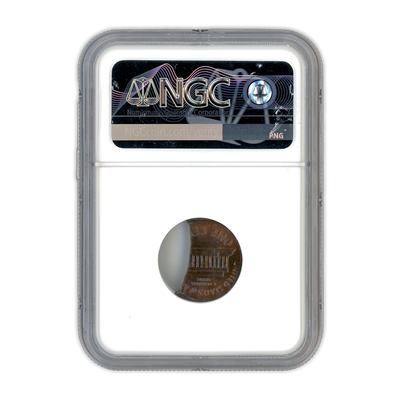 19XX D Lincoln Cent Broadstruck On 45% Curved Clip - Mint Error MS65 RB