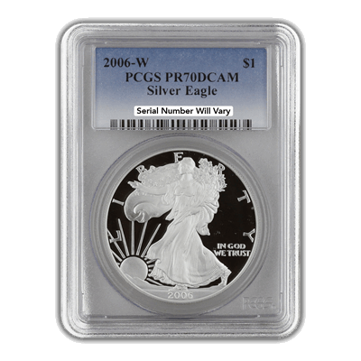 2006 Silver Eagle - Proof - PCGS PR70