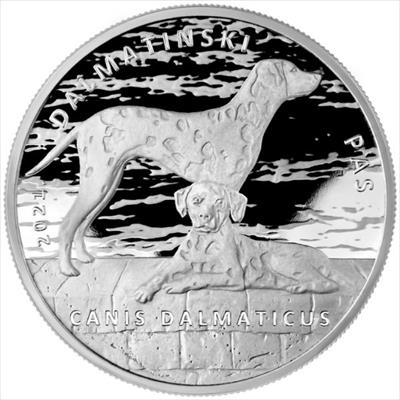 2021 Dalmatian 1 oz Silver - Mint of Croatia
