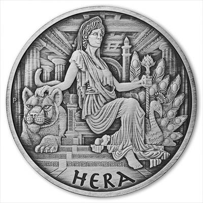 2022 1oz Tuvalu - Hera Silver - Brilliantly Uncirculated