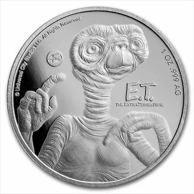 2022 Niue E.T. 40th Anniversary -  1oz .999 Silver BU Coin
