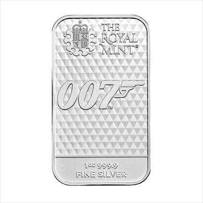 2022  Great Britain James Bond 007 - Diamonds Are Forever - 1 oz .9999 Silver Bar