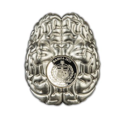 2023 Samoa Brain 3D Silver Proof