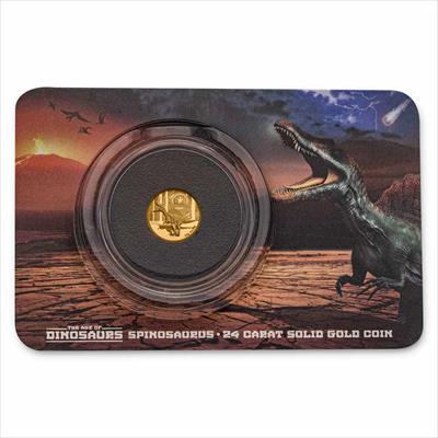 2021 Solomon Islands  Gold Age Of Dinosaurs - Spinosaurus  1/2 Gram