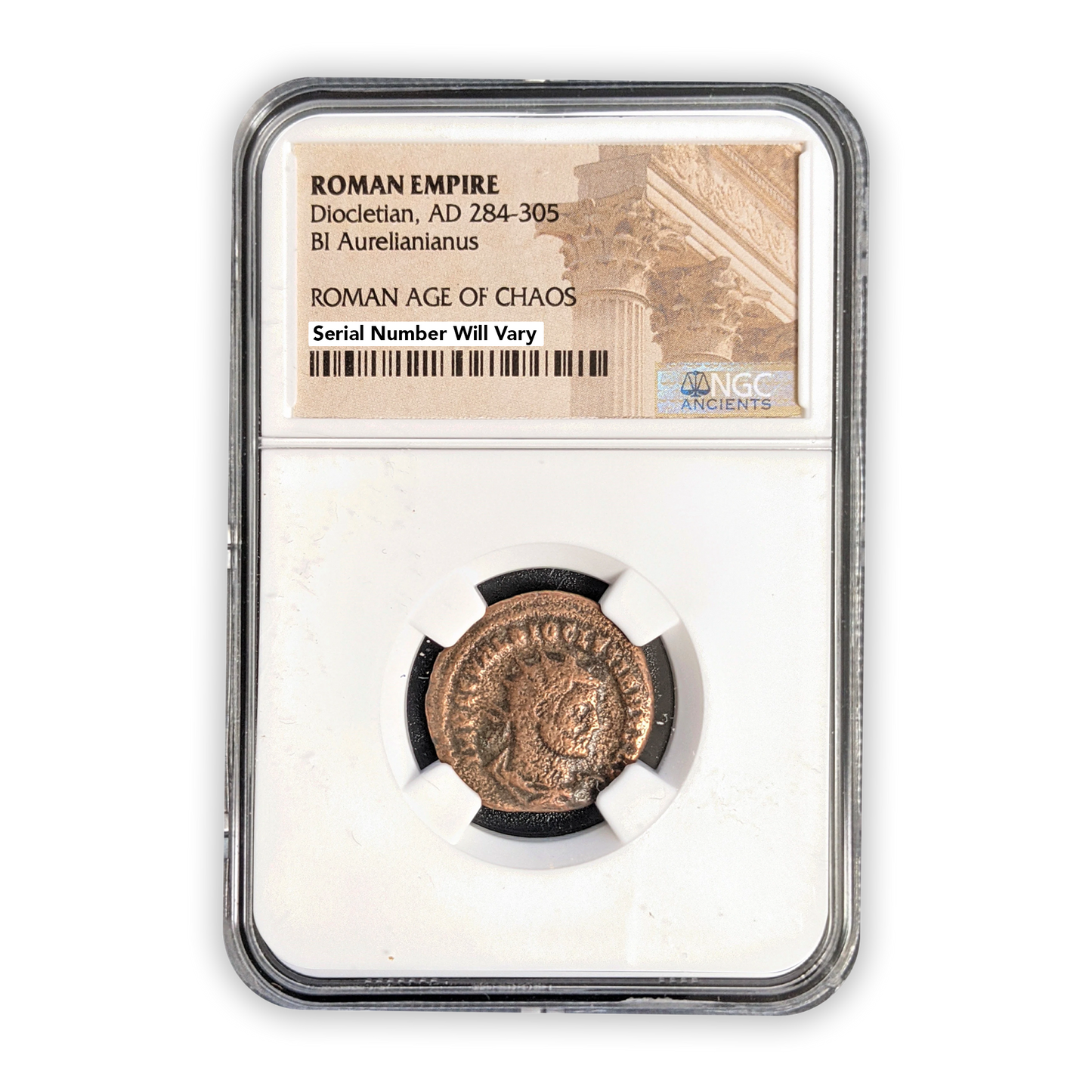 Ancient Roman Bronze Coin - Diocletian - Age of Chaos - NGC Certified
