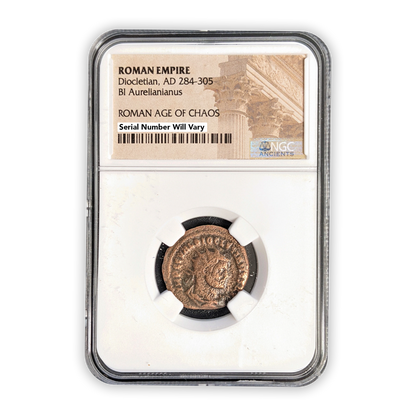 Ancient Roman Bronze Coin - Diocletian - Age of Chaos - NGC Certified
