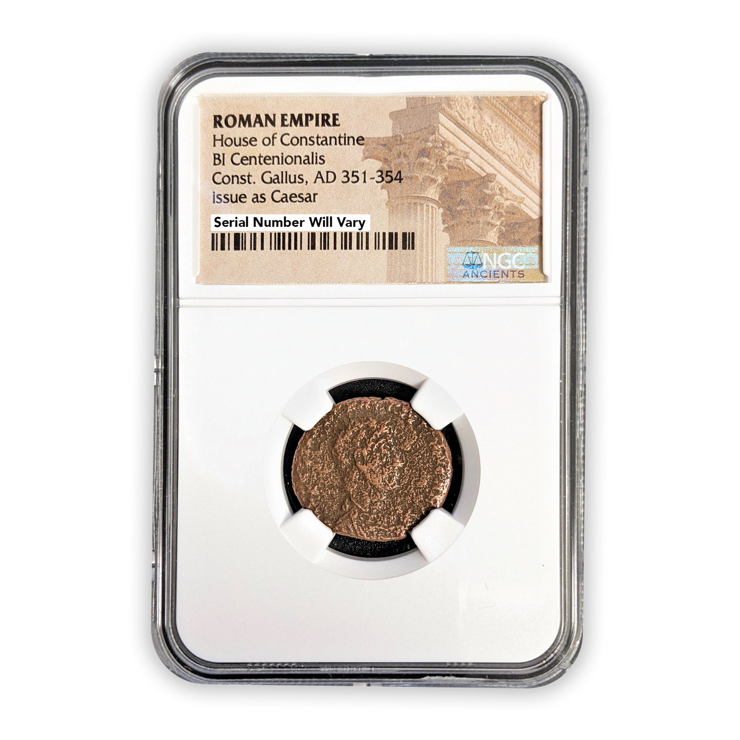 Ancient Roman Bronze Coin- House of Constantine - Gallus - NGC Certified