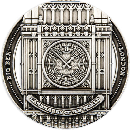2022 LANDMARKS OF THE WORLD- Big Ben - NZD Iron Coin