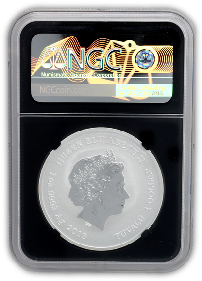 2018 Black Panther 1 Oz Silver - NGC MS69 Black Core
