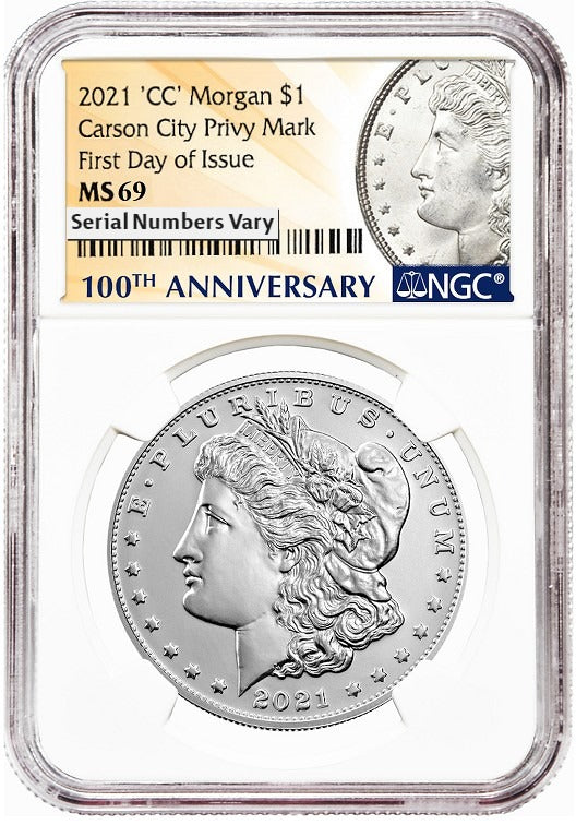 2021 Morgan Silver Dollar - Carson City NGC MS69 First Day of Issue