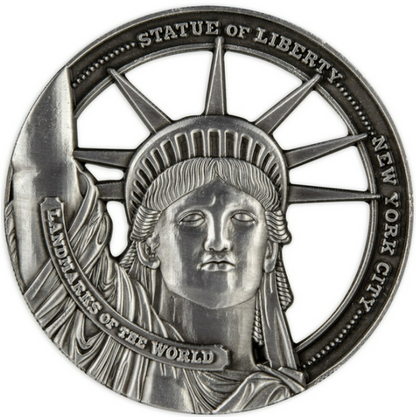 2022 LANDMARKS OF THE WORLD- Statue of Liberty - NZD Iron Coin
