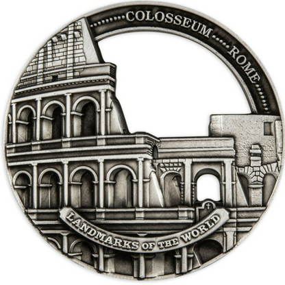 2022 LANDMARKS OF THE WORLD- Colosseum - NZD Iron Coin