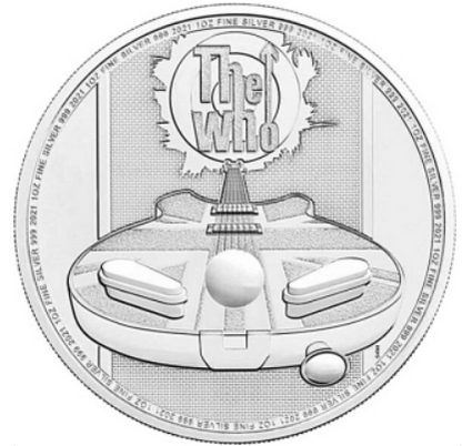 2021 Great Britain - Music Legends: The Who -  1 oz Silver BU