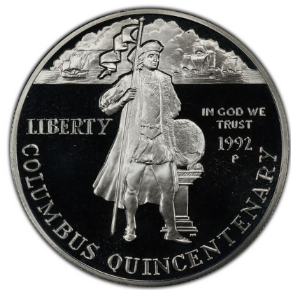 1992 Columbus Commemorative Silver Dollar Philadelphia