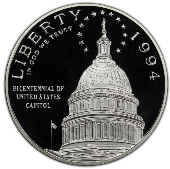 1994 Capitol Commemorative Silver Dollar San Francisco