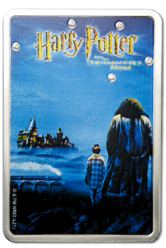 2021 Harry Potter Philosophers Stone 20th Anniversary 1 Oz Silver Coin - Samoa