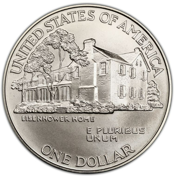 1990 Eisenhower Commemorative Silver Dollar West Point