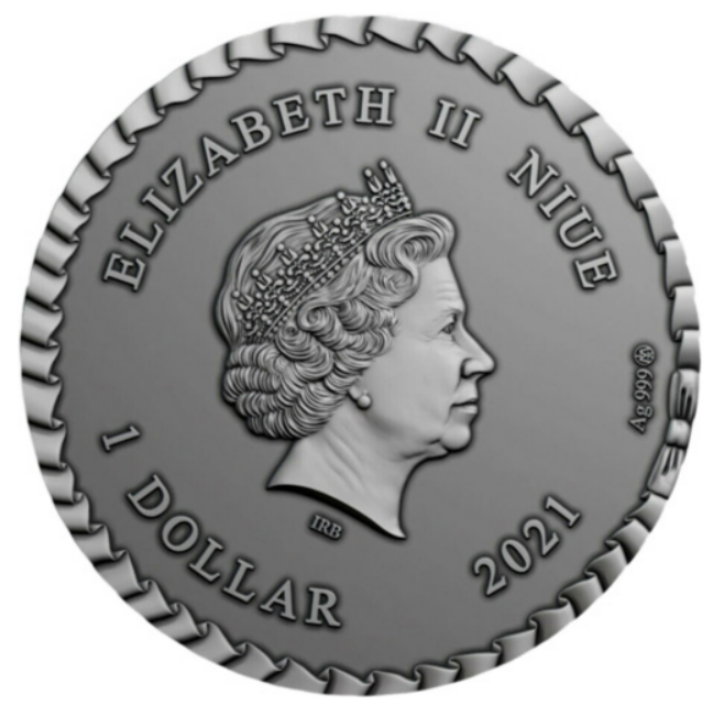 2021  Niue Silver Princess & The Pea - 1 oz  .999 Silver Coin