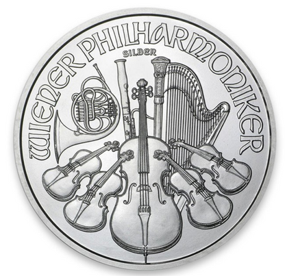 Austrian Philharmonic 1 oz Silver Coin (Random Year)