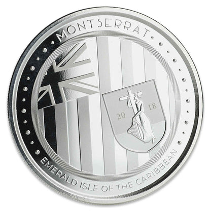 2018 Montserrat Seal - 1 oz 999 Silver Coin BU