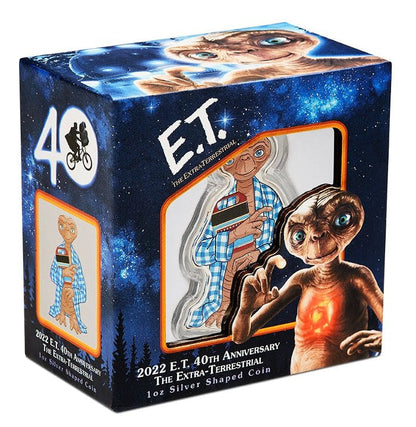 2022 Niue E.T. 40th Anniversary 1 oz Silver Shaped Coin